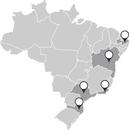 Mapa de atuação